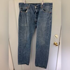 Levi's Vintage Straight-Leg Blue Denim Jeans